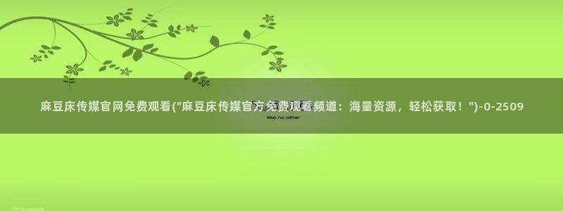 麻豆视传媒断网官：麻豆床传媒官网免费观看(\